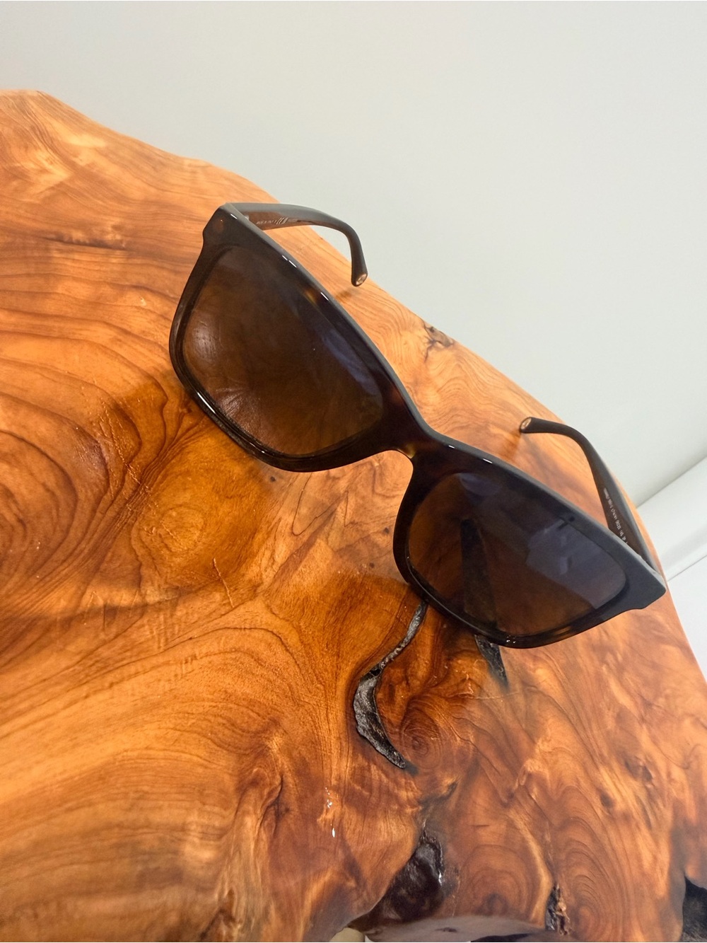 Chanel Tortoiseshell Rectangular Sunglasses - Dark Brown Polarized Lenses